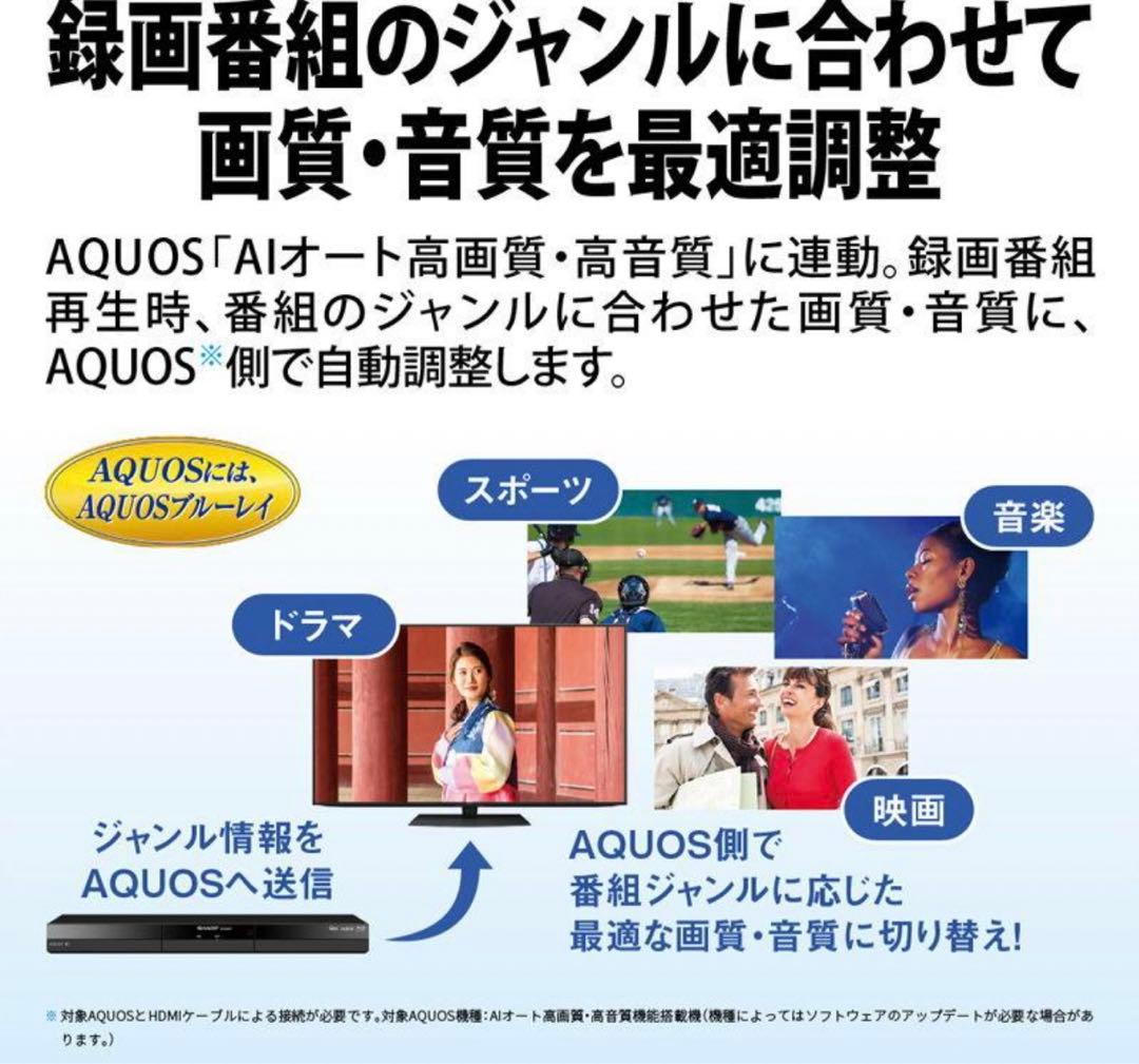 【新品未開封】SHARP ブルーレイレコーダー 2B-C20GW1 W録対応