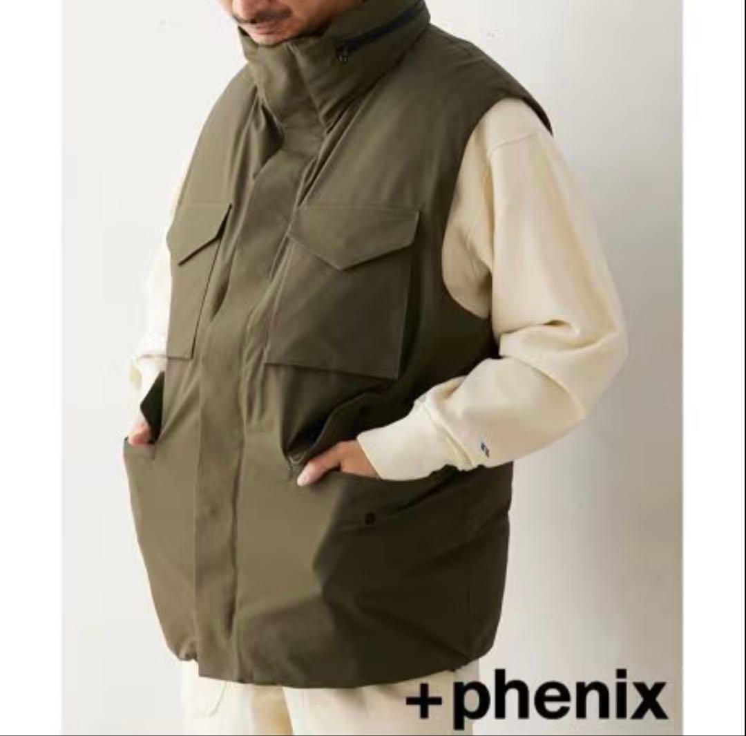 【+phenix / プラスフェニックス】別注 GORE-TEX ダウンベストM