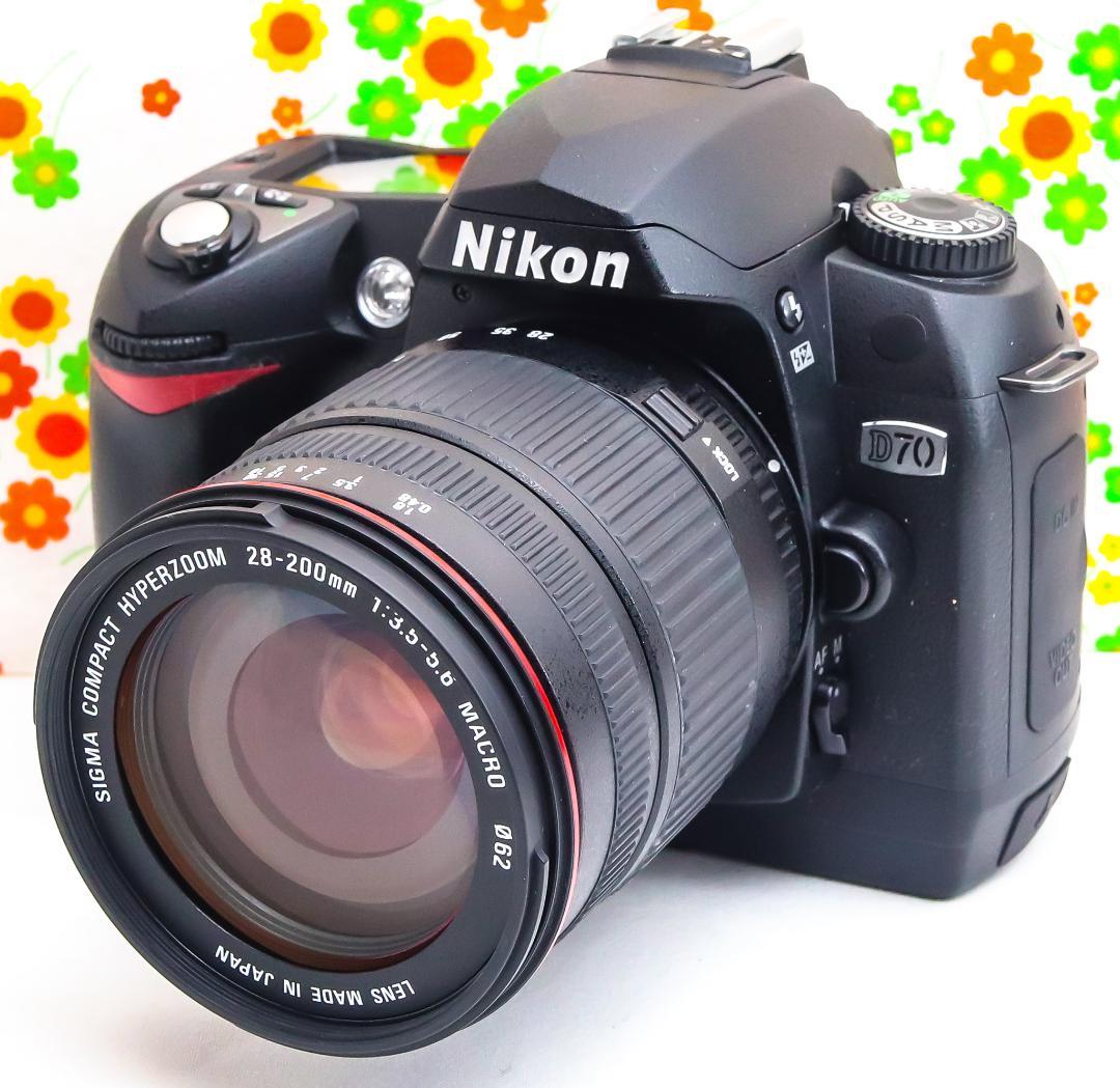 ニコン Nikon D70☆スマホに転送☆広角から望遠まで撮影！☆初心者おすすめ