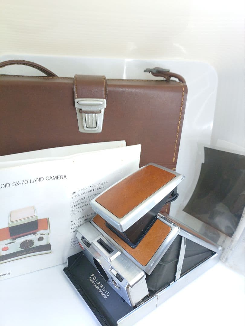 Polaroid SX-70 Land Camera 箱、説明書