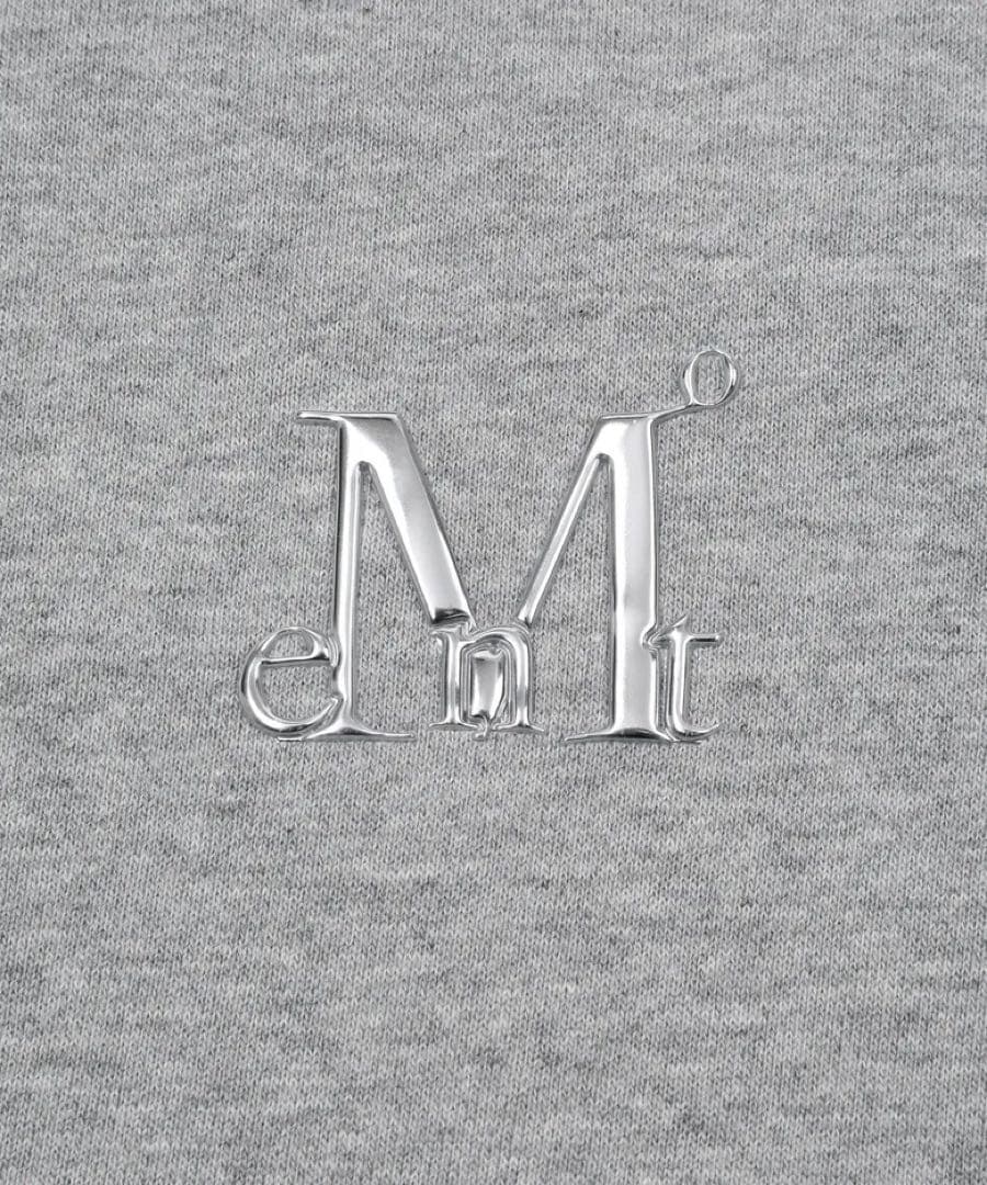 mucent グレー クロップドパーカー