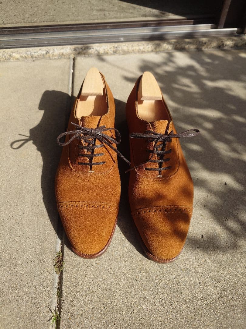 IRON DRESS アイアンドレス　6D スェードパンチドキャップトゥ