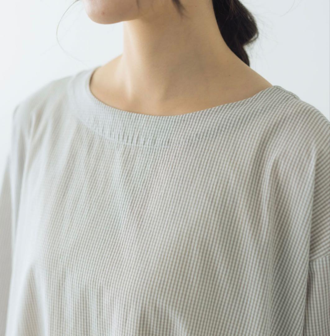 ワンピース 2025SS Yoli Check boatneck onepiece