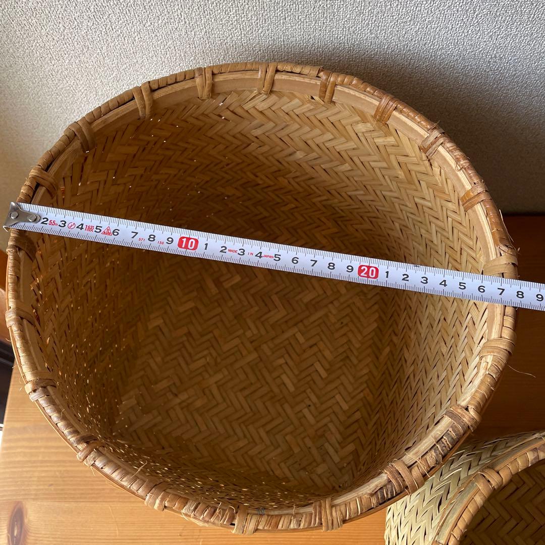 竹ざる　竹籠　5個セット