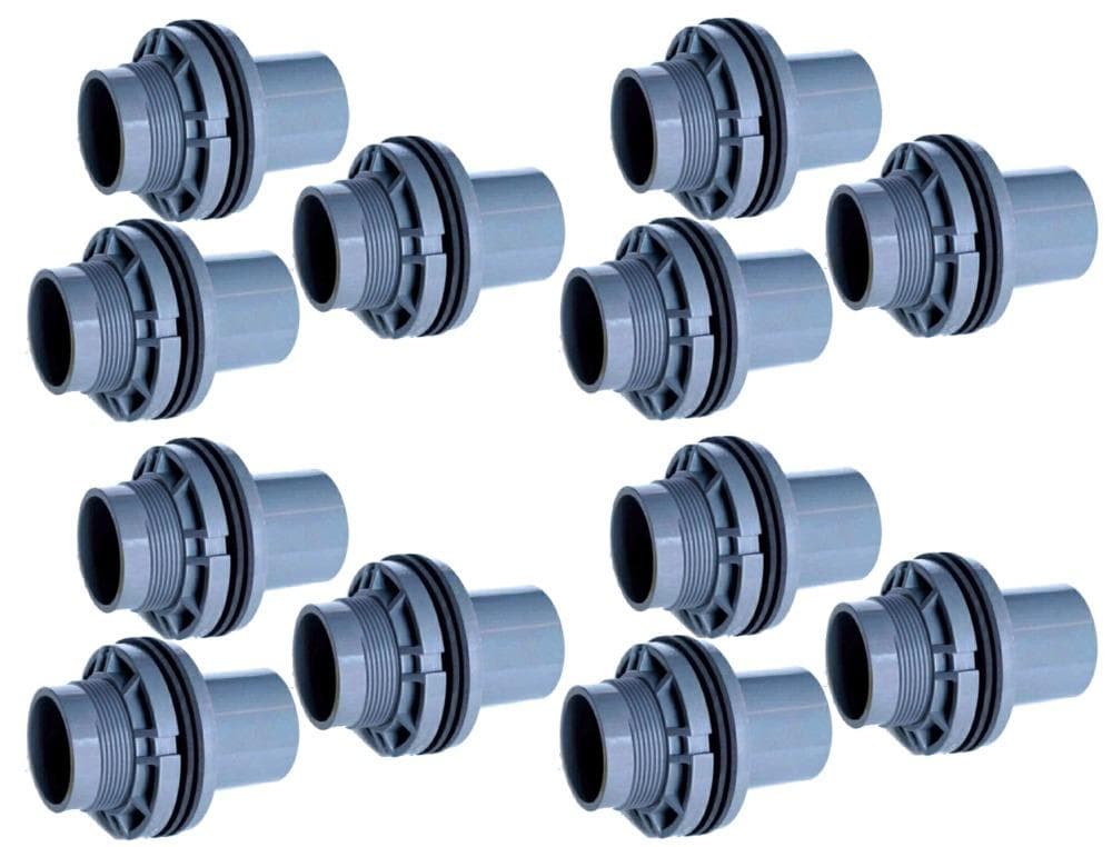 バルブソケット４０Ａ １２個セット　ゴムパッキン２個付　水槽　給排水　塩ビ管