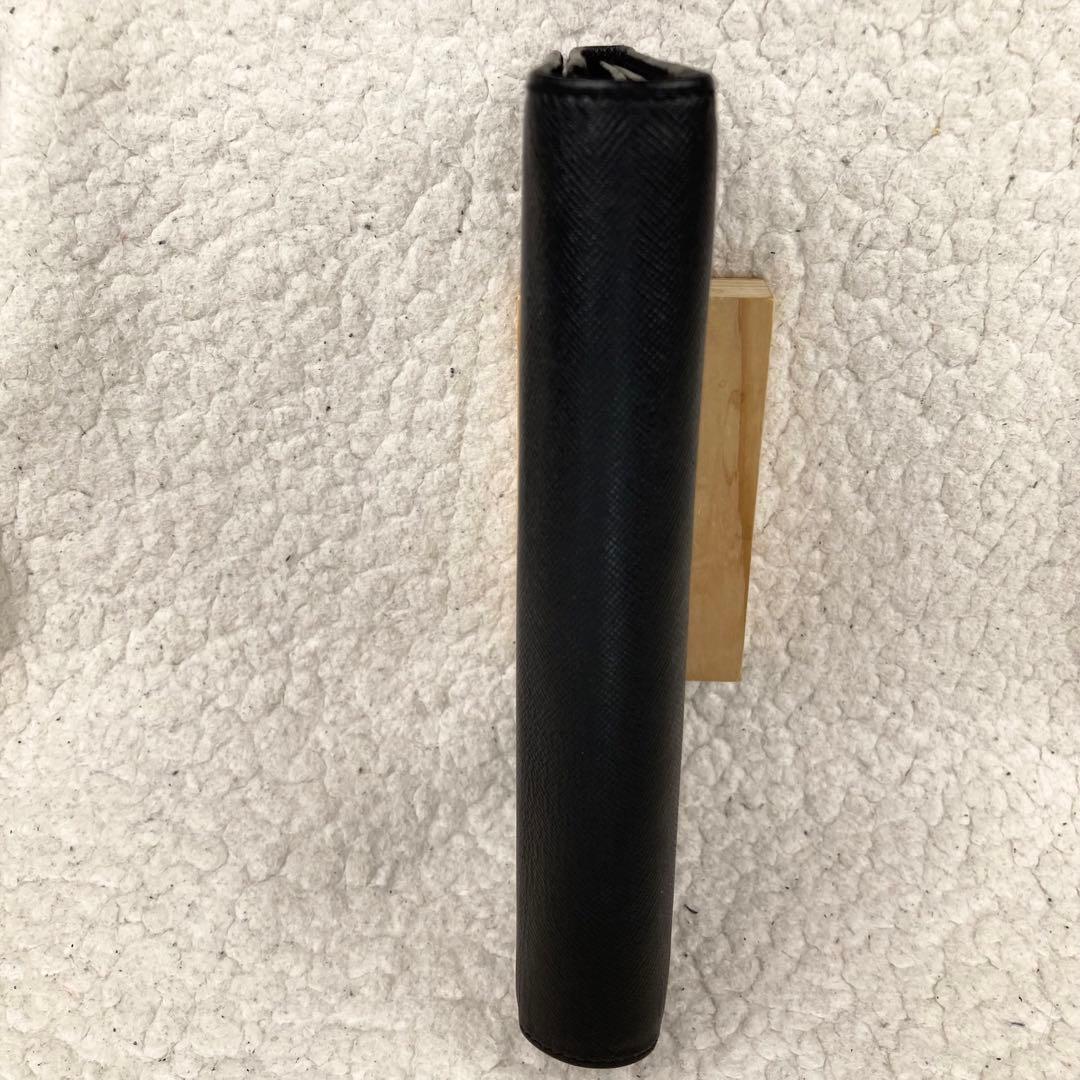 極美品✨プラダ 長財布 サフィアーノ 三角ロゴ プレート フラップ ブラック 黒