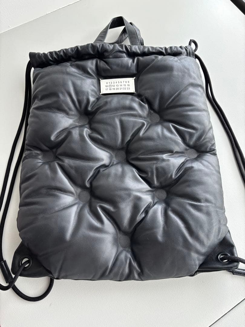 MAISON MARGIELAキルティング ドローストリングバッグ