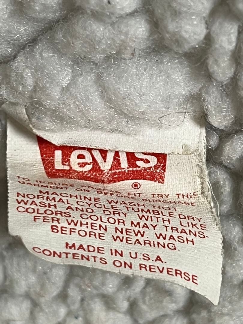 80s LEVI'S ブラックボアデニムジャケット