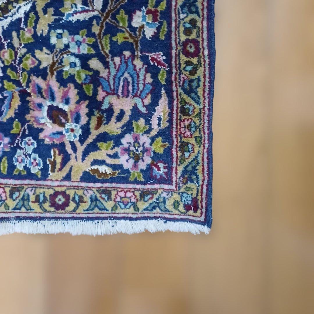 ヒ*ロ様 ヴィンテージ ぺルシャジュータン 花柄ドラゴンデザインラグ