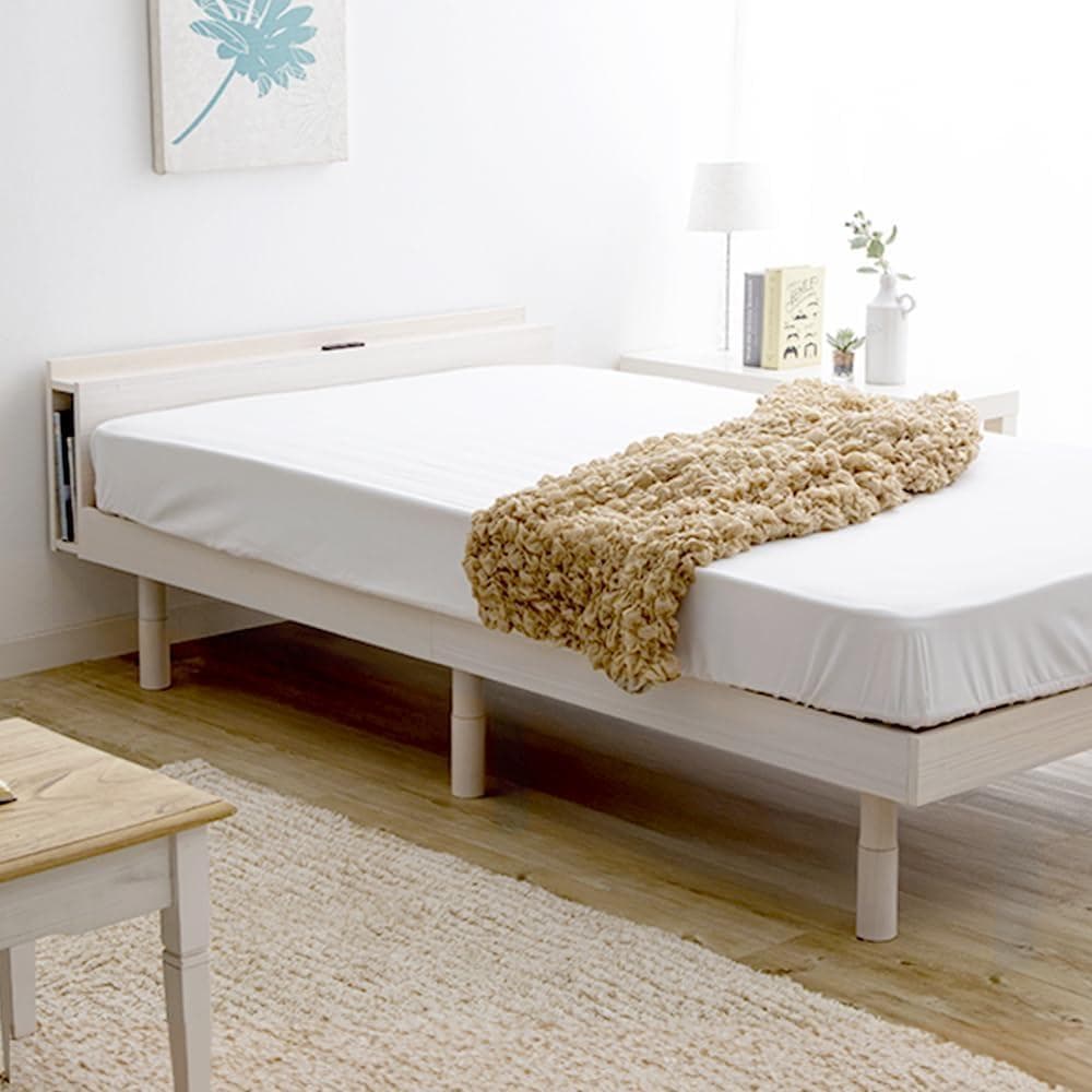 アイリス ベッド ベッドフレーム すのこベッド シングル ホワイト TKSB-S