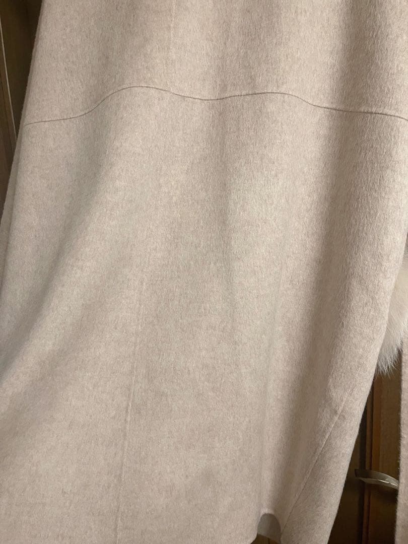 ウールダブルフェイスショールカラーロングコート　UBig