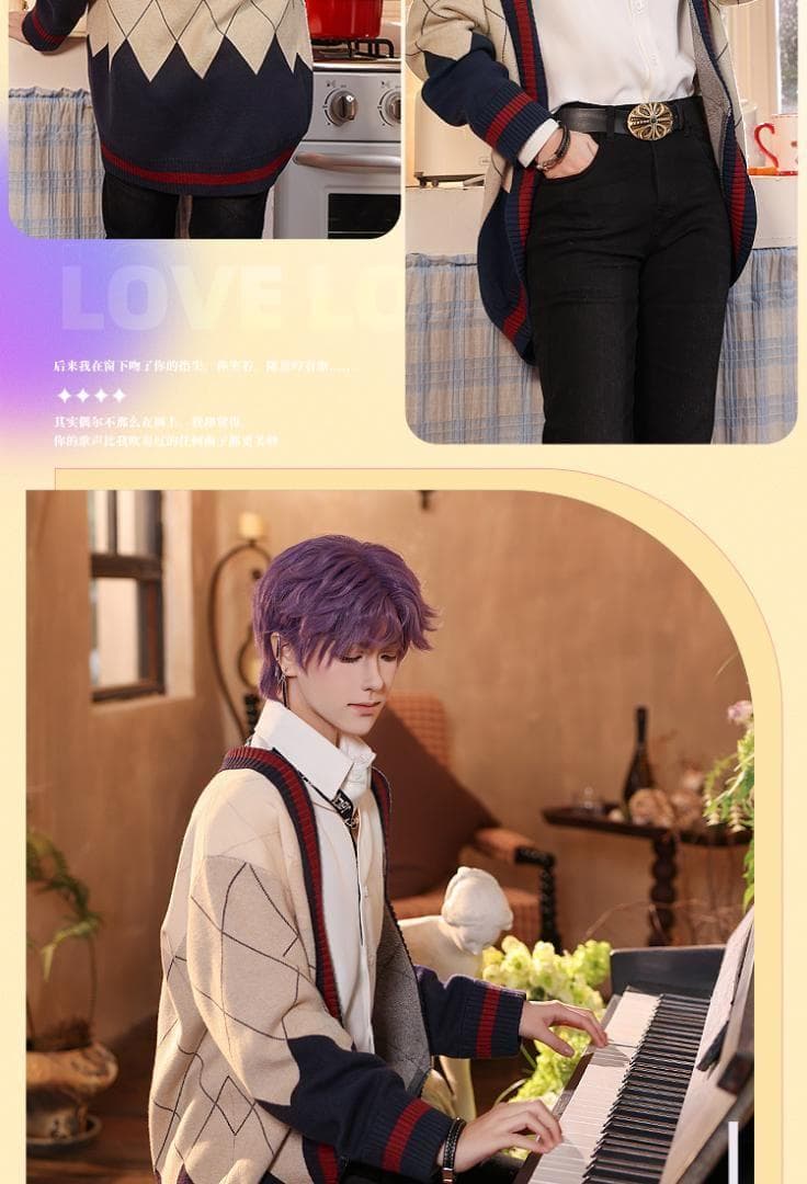 みねこ リンク 三分妄想 恋と深空 ホムラ コスプレ衣装 XL