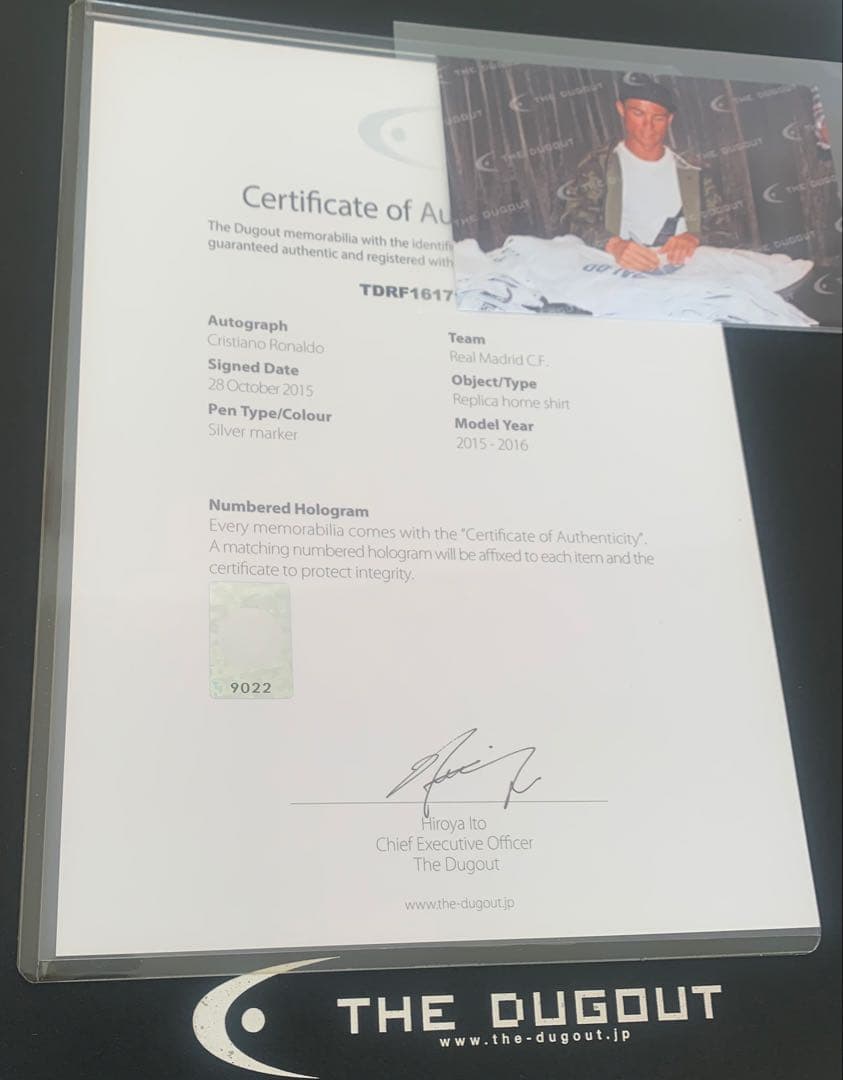 THE DUGOUT 1516 レアル マドリー ロナウド サイン ユニフォーム