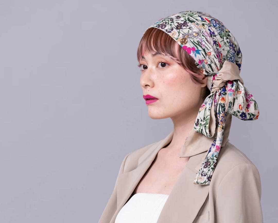 ウィッグ・エクステ BAREN SCARF HAT (M) / FlowerGarden-Beige