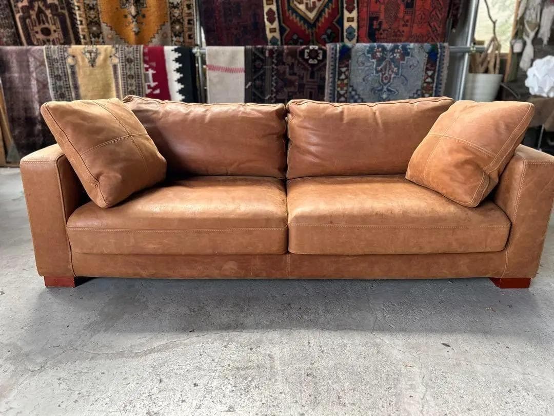 SQUARE FURNITURE / スクエアファニチャー　レザーソファ