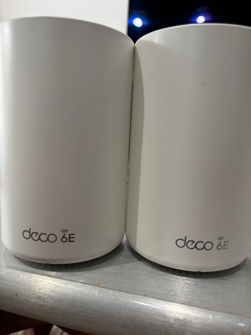 deco 6E 無線LANルーター 本体と電源ケーブル2台セット