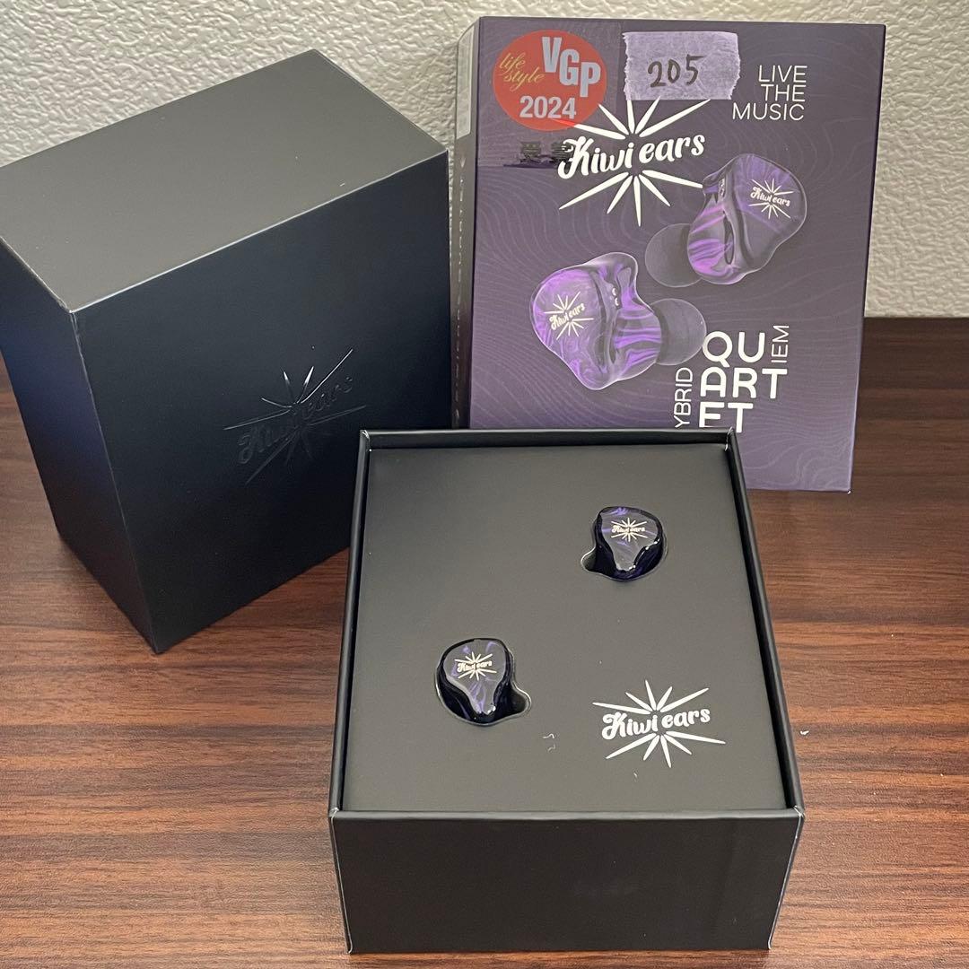 Kiwi Ears Quartet 2DD+2BAハイブリッド型 有線 イヤホン