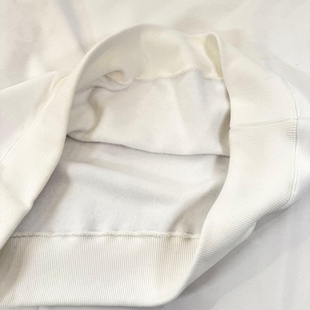 THE NORTH FACE スモールロゴ ヘザー スウェットクルー ホワイトL