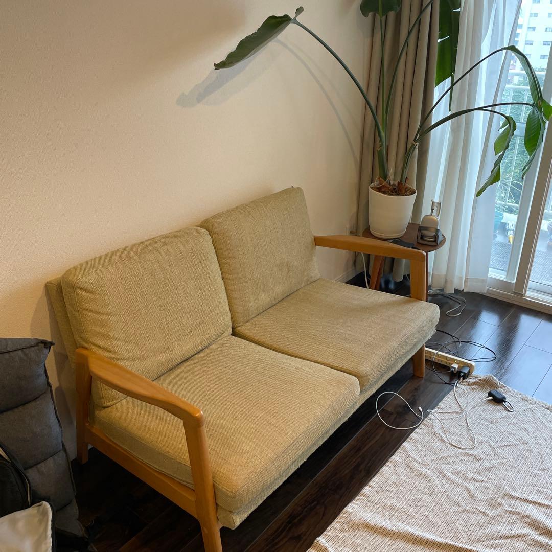 Momo natural 2人掛けソファー　MOSS