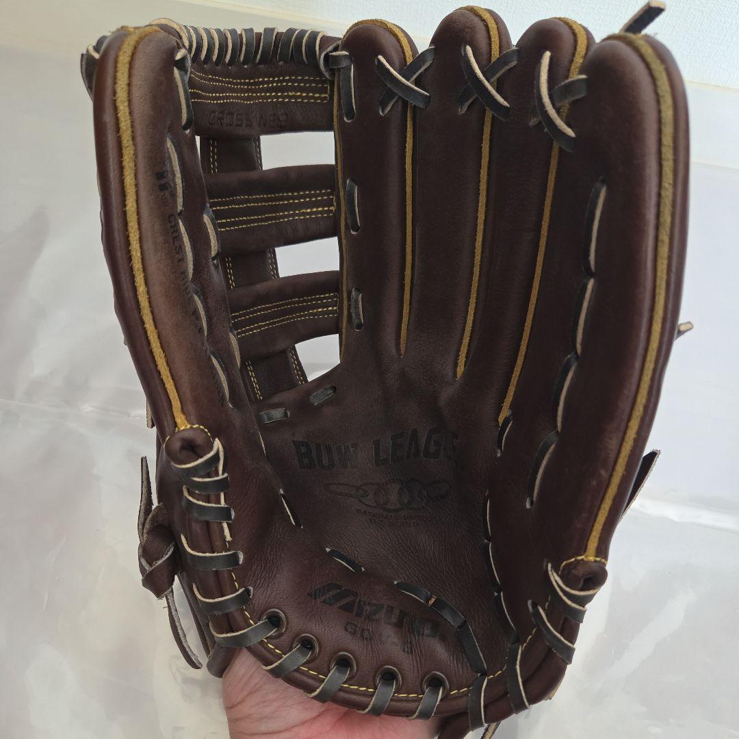 ミズノ BUW LEAGUE 硬式外野手グローブ レザー　右投げ