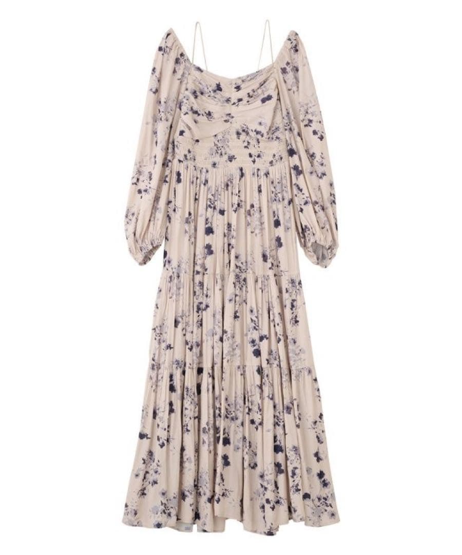 COCODEALシャーリングティアードワンピース