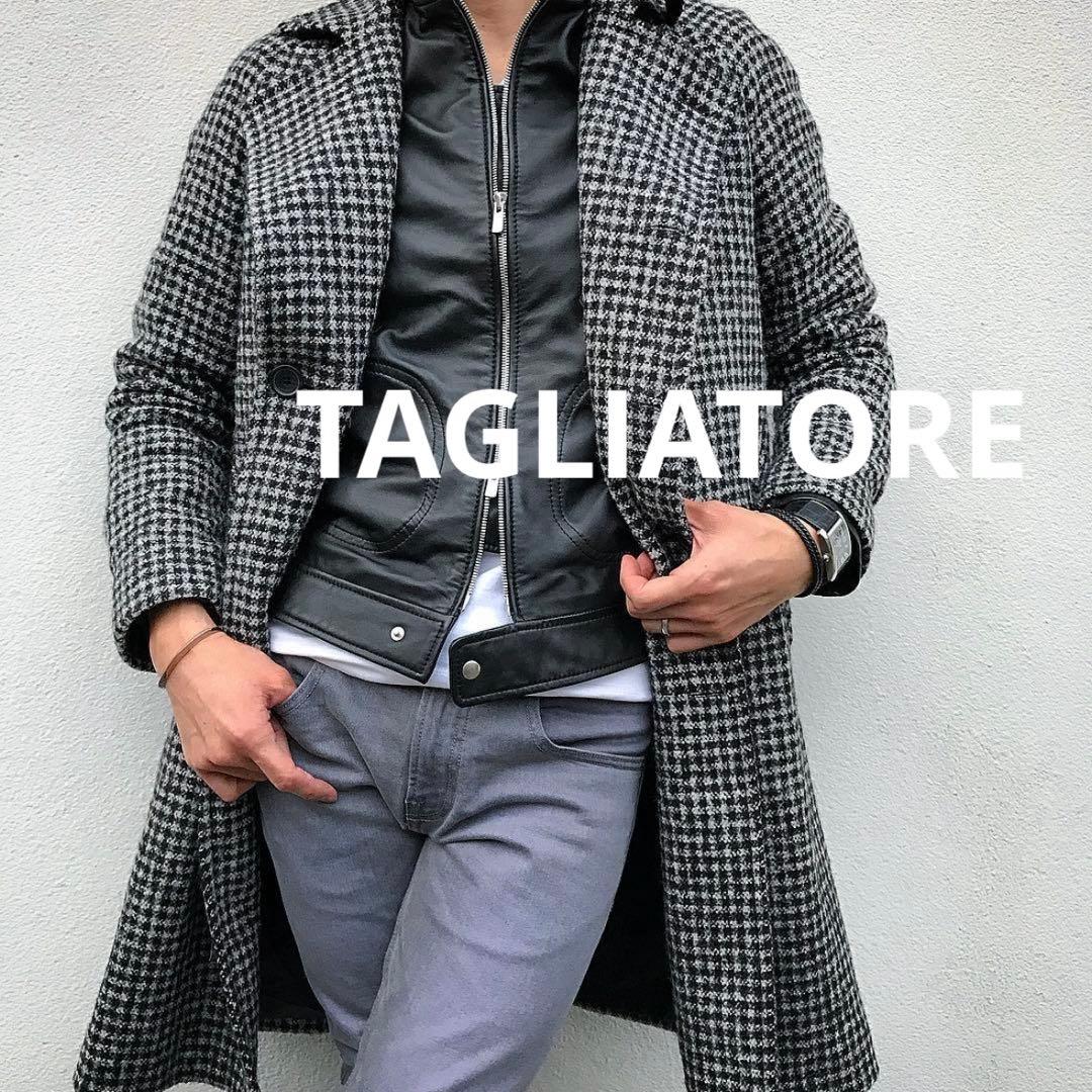 【美品】やまにー様　TAGLIATORE コート ダブル 千鳥格子 44