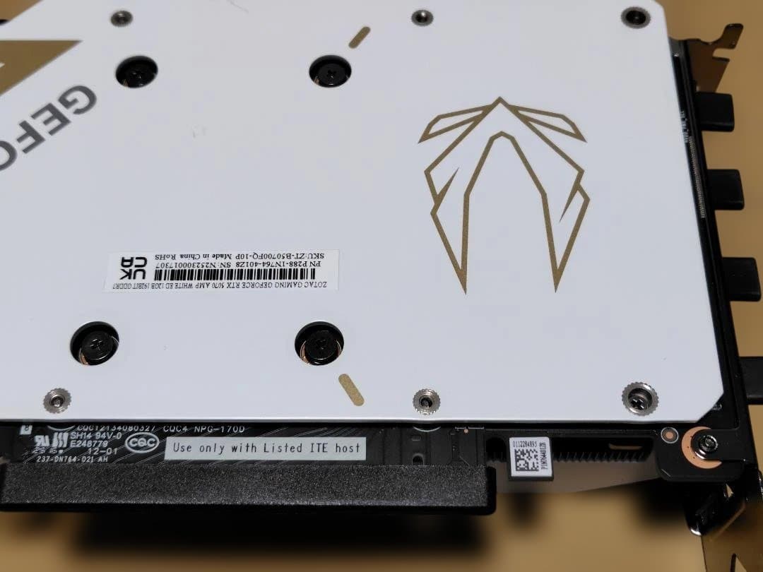グラフィックボード・グラボ・ビデオカード ZOTAC GAMING RTX 5070AMP WhiteEdition