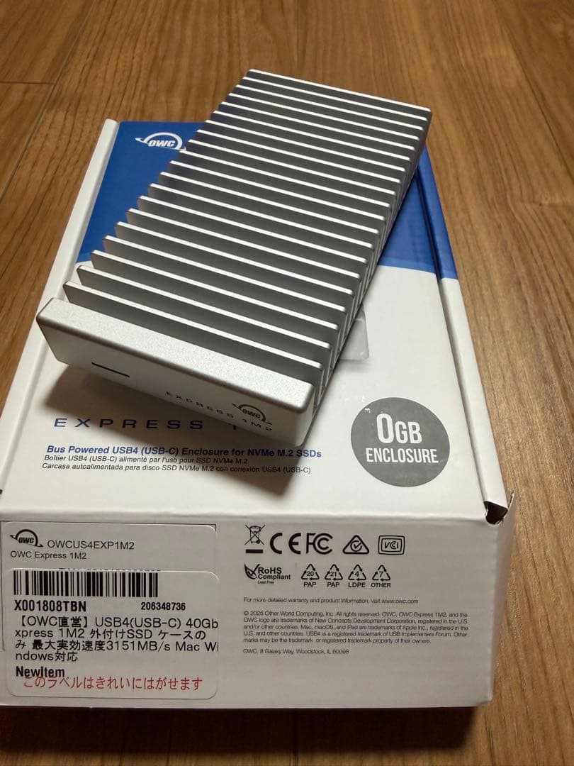 OWC Express 1M2◆USB4◆USB-C◆40Gbps◆SSDケース