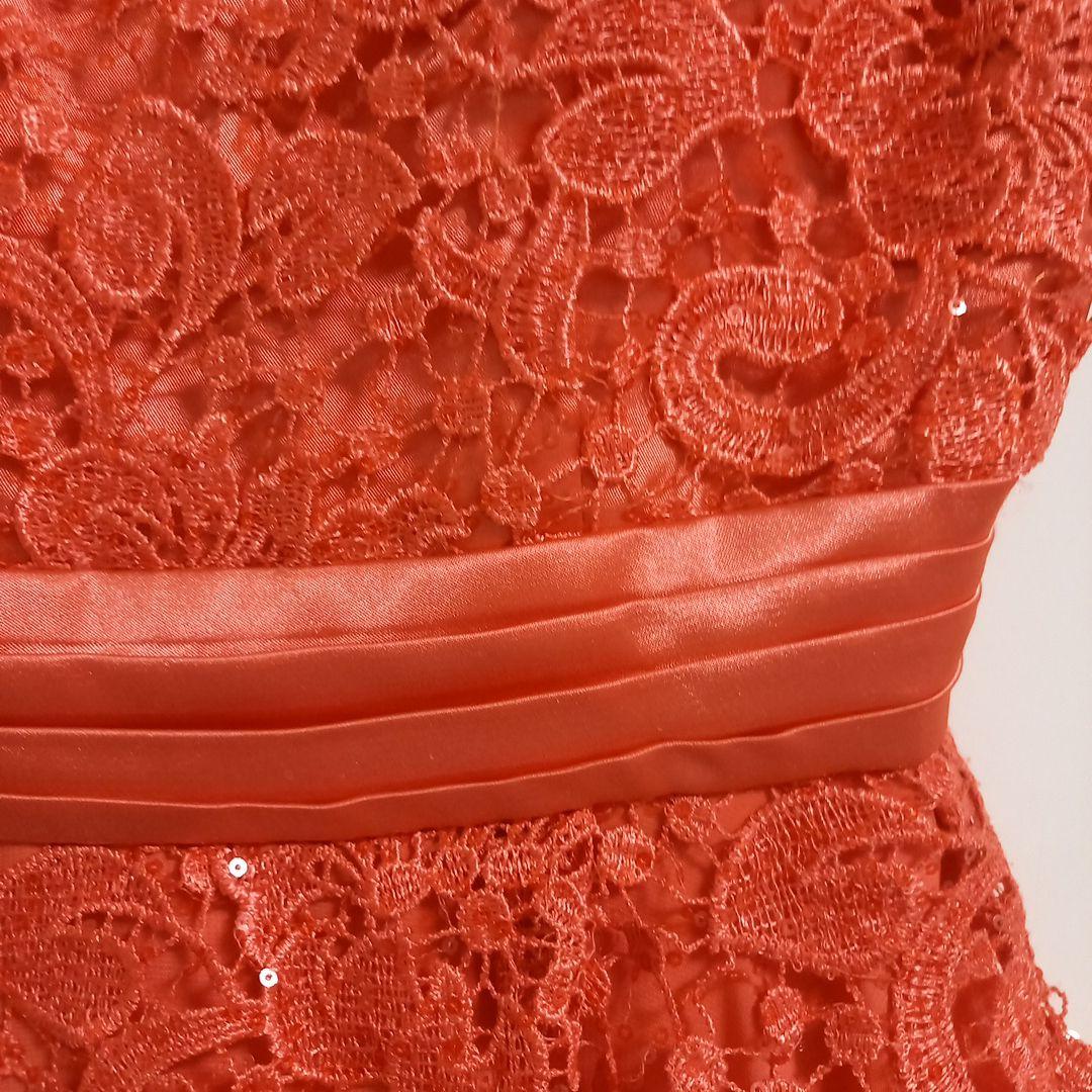 フレア　スパンコール　ロングドレス