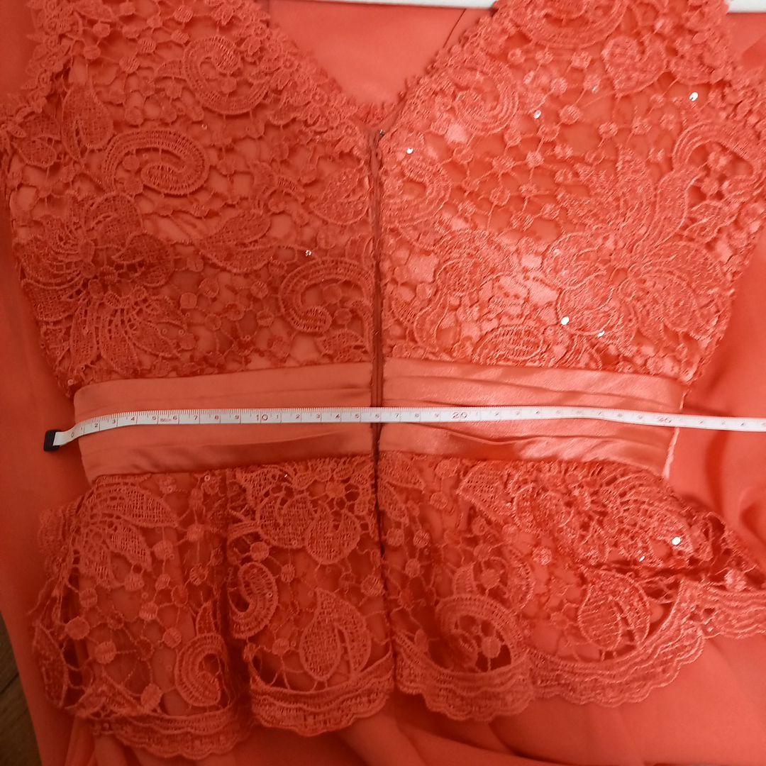 フレア　スパンコール　ロングドレス