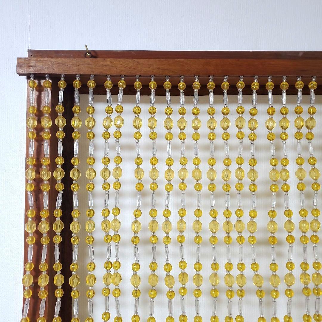 レトロポップ　珠暖簾　ビーズ暖簾　のれん　ビーズカーテン