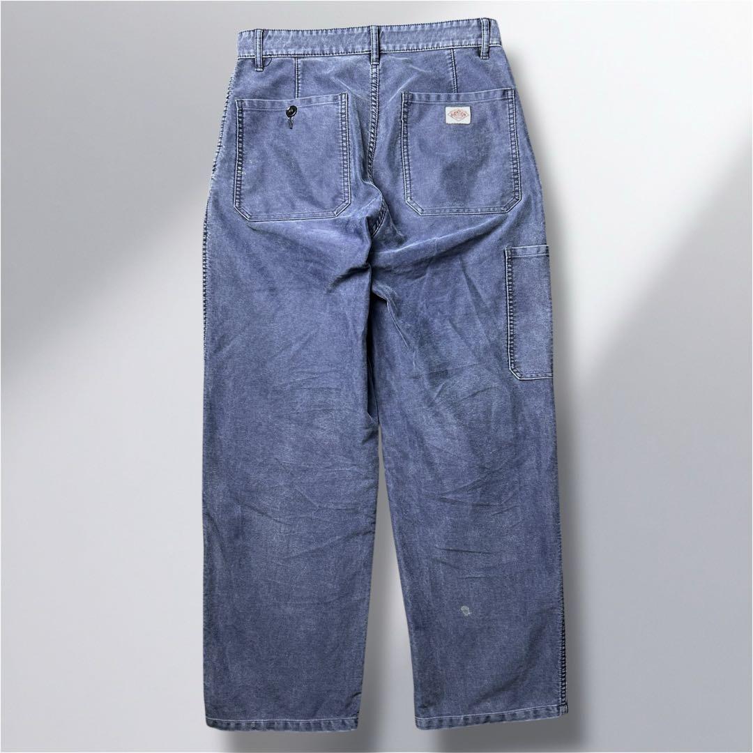 DANTON モールスキン ワークパンツ フランス製　38 ナス紺　経年変化