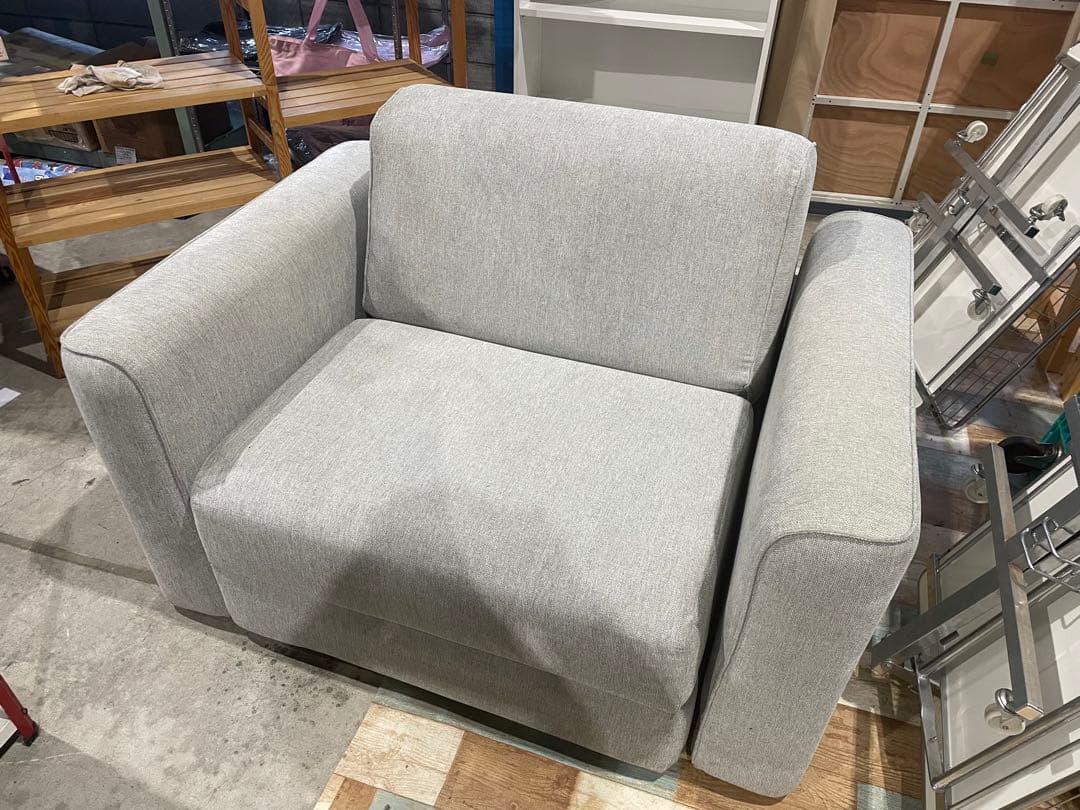 【岐阜六条直接引取歓迎】コアラマットレス ソファベッド　シングル　グレー