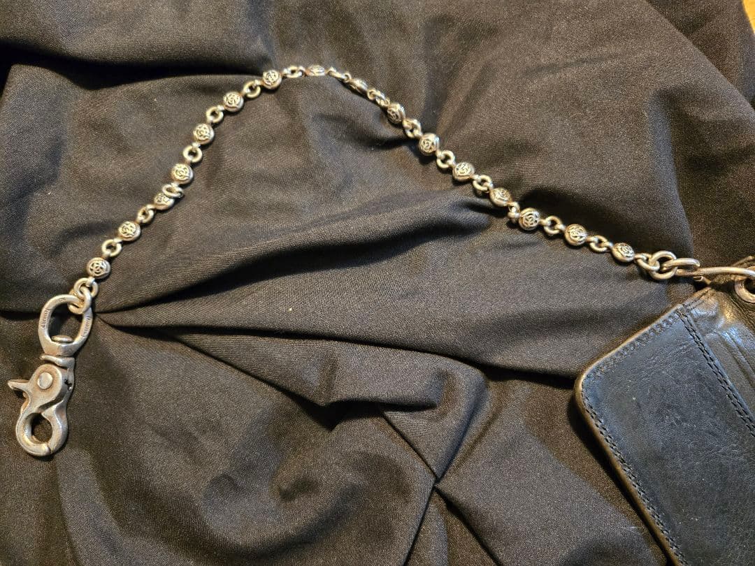 稀少 クロームハーツ SHORT-Sフラワーボールウォレットチェーン