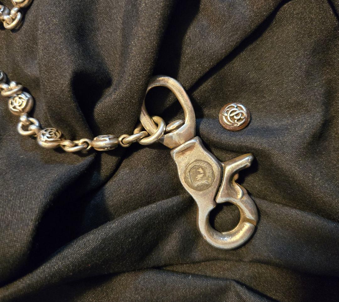 稀少 クロームハーツ SHORT-Sフラワーボールウォレットチェーン