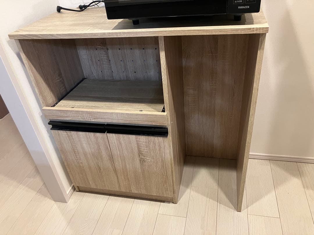 キッチンシェルフ 木目調レンジ台