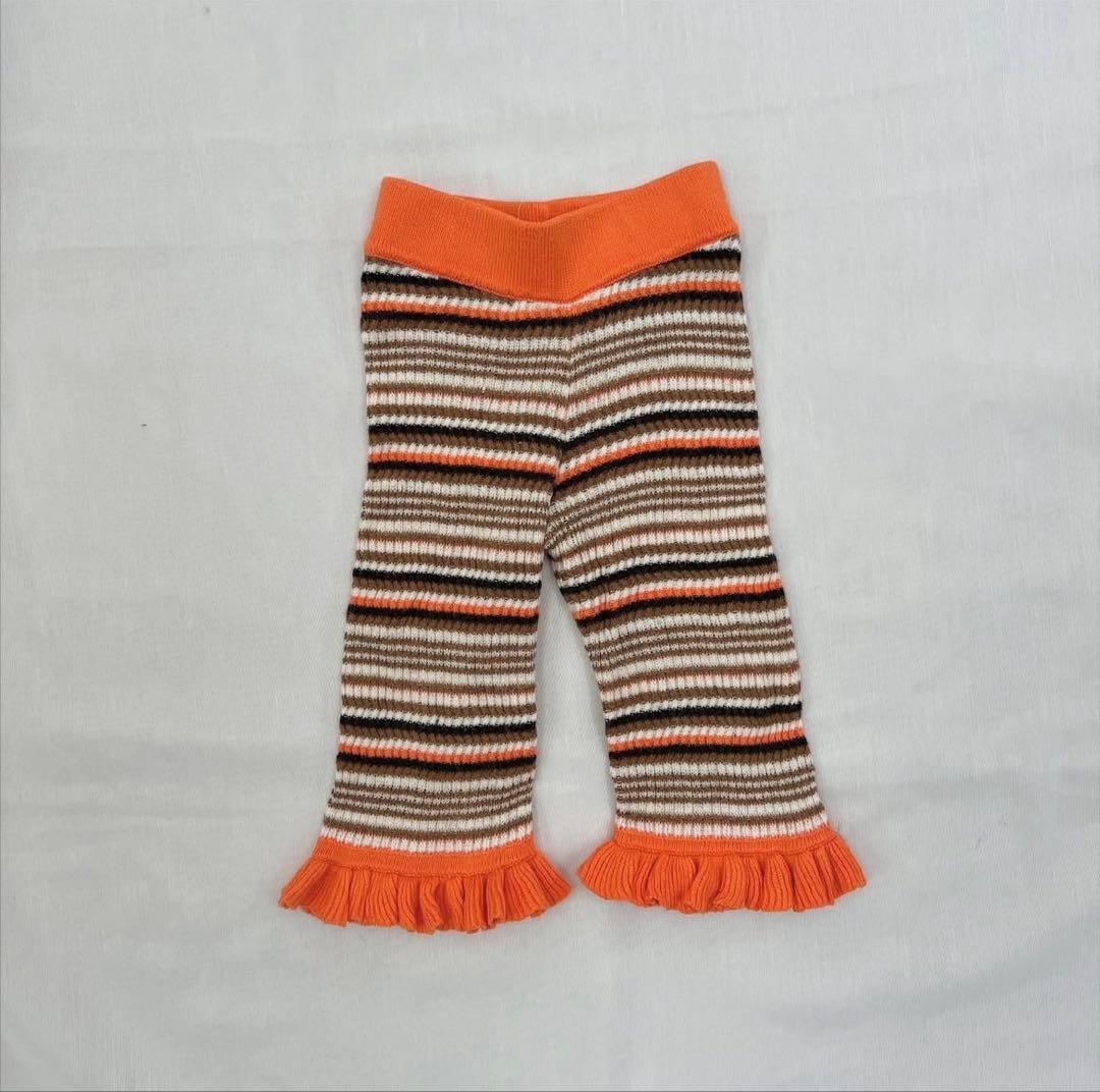 misha&puff ストライプ フリルパンツ 12-18m