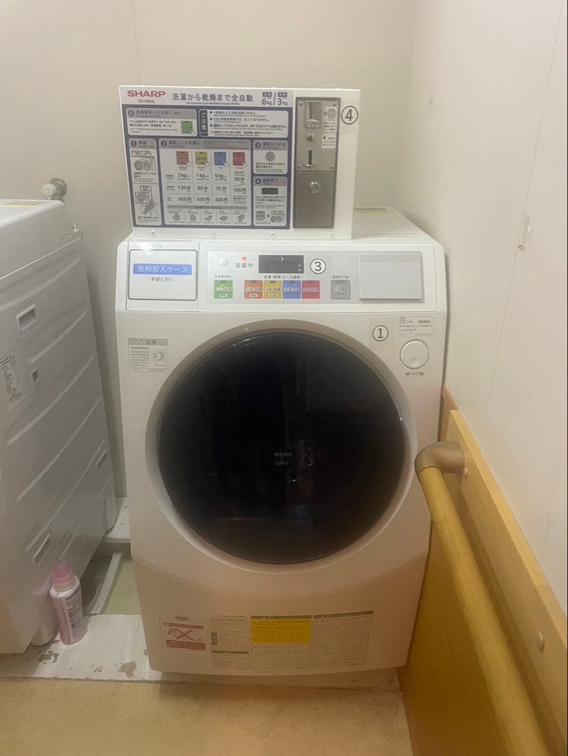 SHARP ドラム式洗濯機 本体　ESHD63R