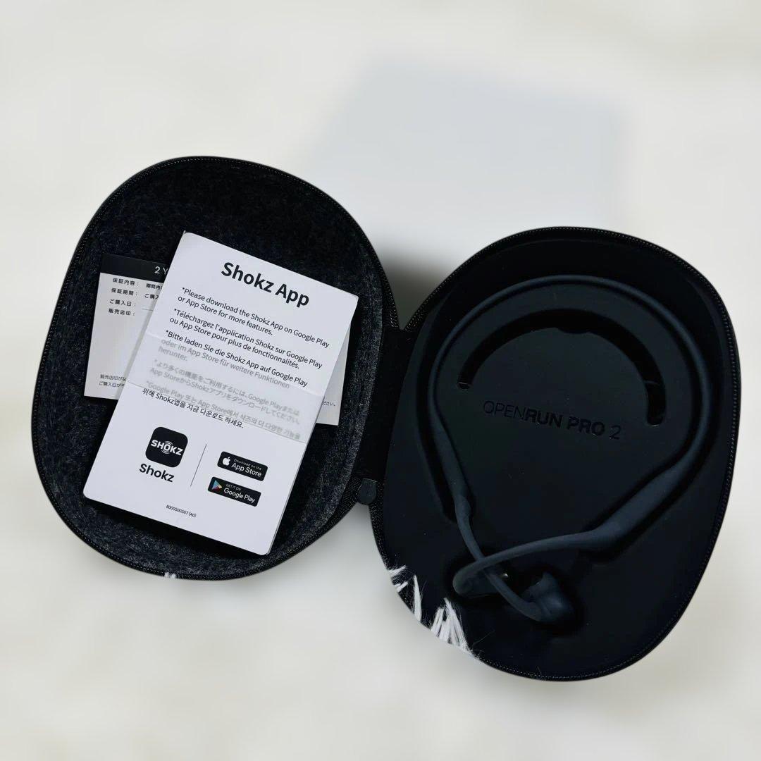 【美品】Shokz OPENRUN PRO 2 骨伝導イヤホン
