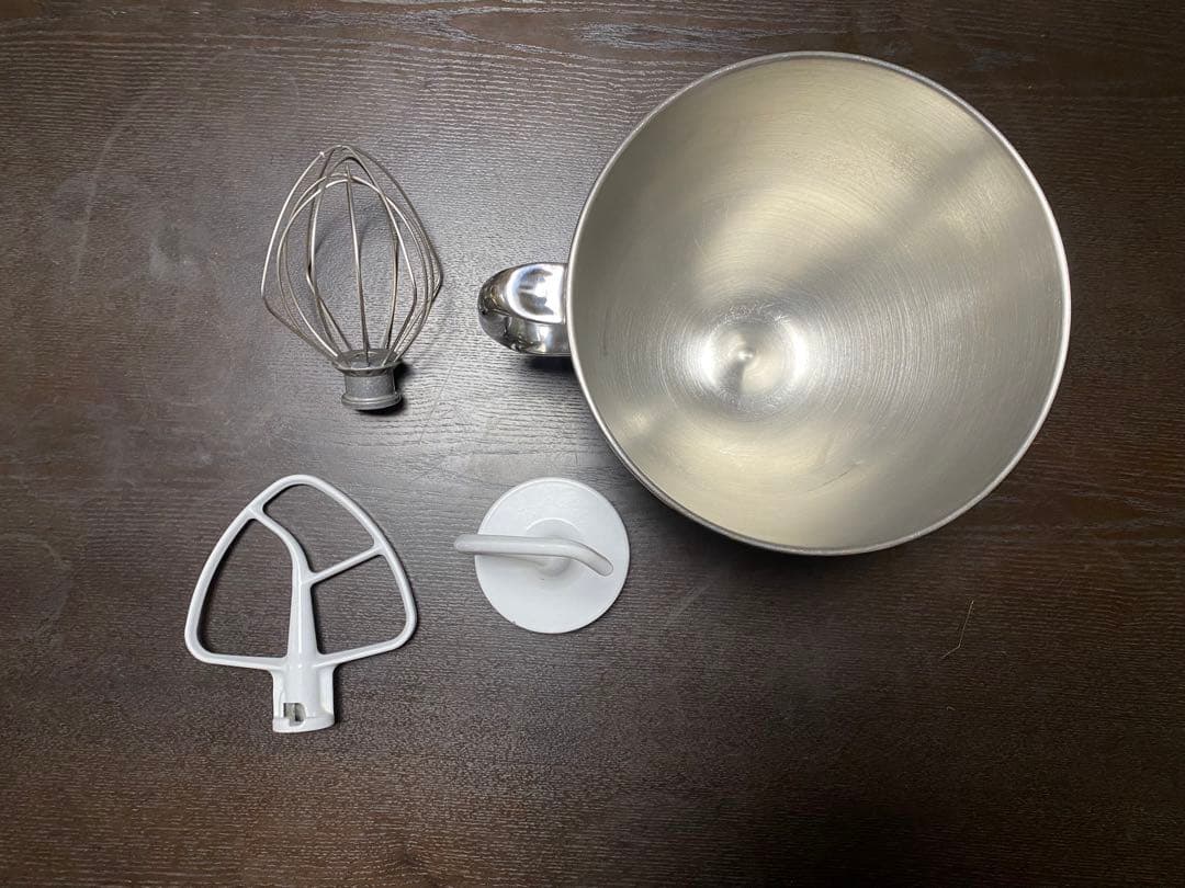 キッチンエイド・ミキサー　ステンレス スチール ボウル 泡立て器セット