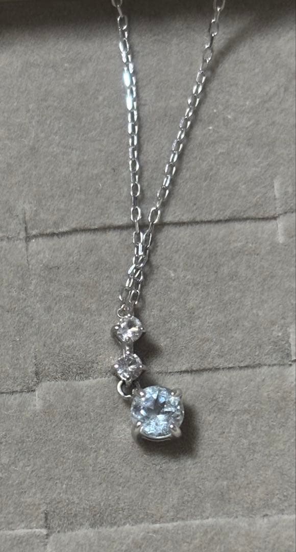 あ*ム様 TSUTSUMI アクアマリンK10WGネックレス