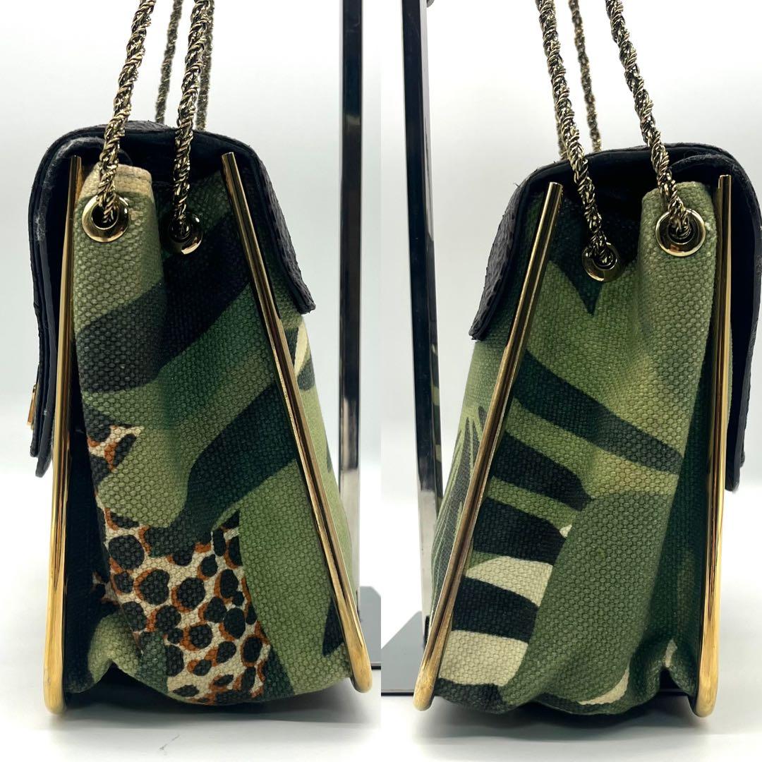 Chloe クロエ ハンドバッグ ヴィンテージ パッチワーク レオパード