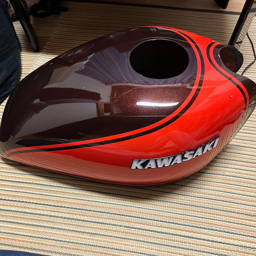 カワサキ ゼファーχ z2タンクカバー火の玉カラー