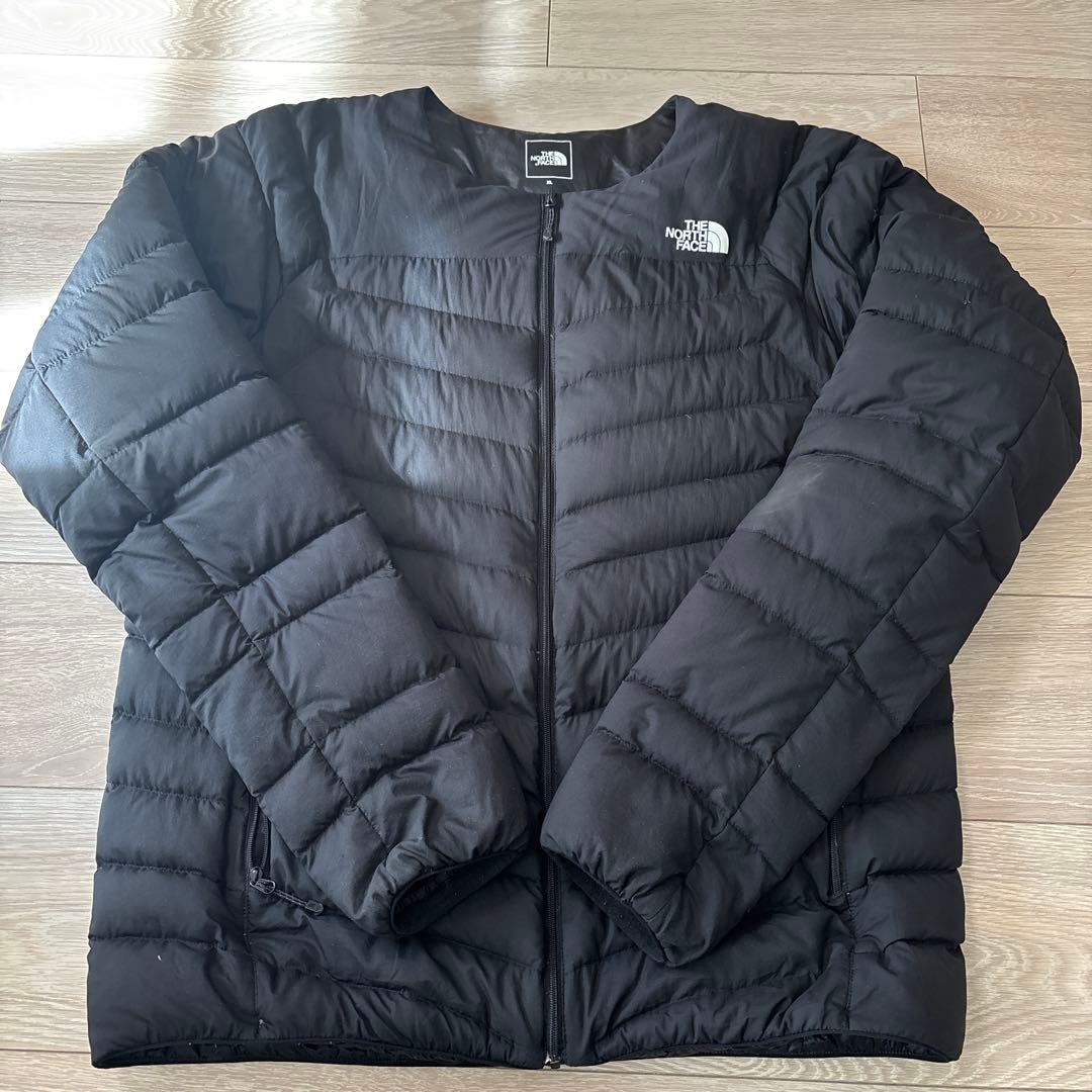 THE NORTH FACE ブラック サンダージャケットダウンジャケット XL