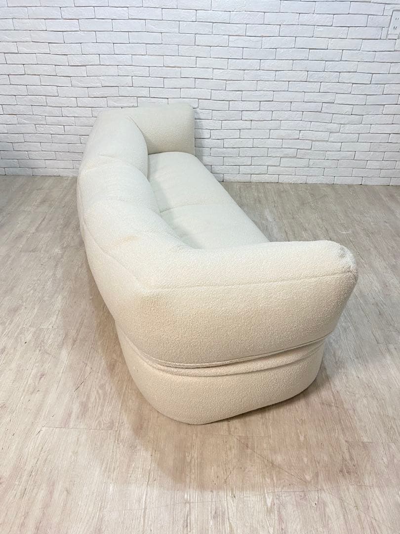 【東京都内23区配送無料】定価11万　3人がけ　ソファー　椅子　カウチ　ビーズ