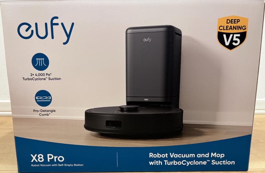 新品 Anker eufy X8 Pro ロボット掃除機 自動充電・高性能