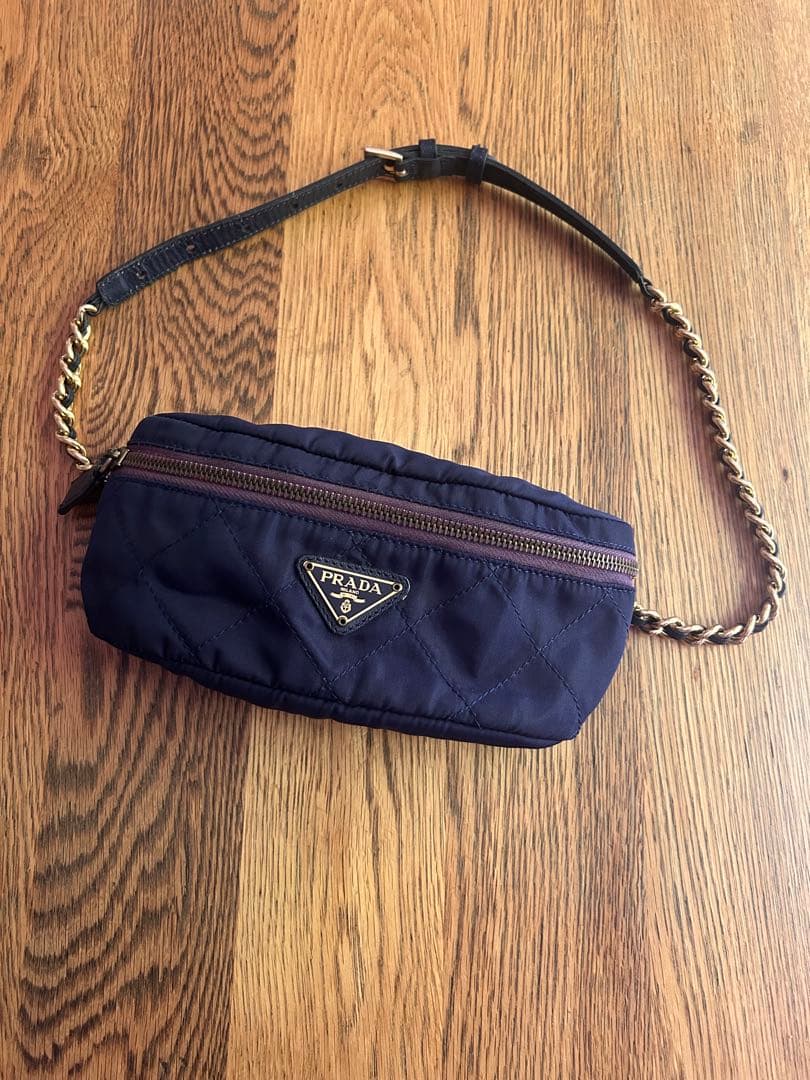 【9/23まで限定お値下】プラダ ウエストポーチ チェーン ショルダー