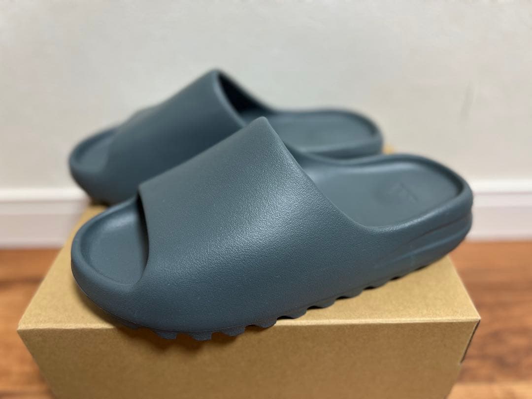 靴 adidas yeezy slide slate marine 28.5