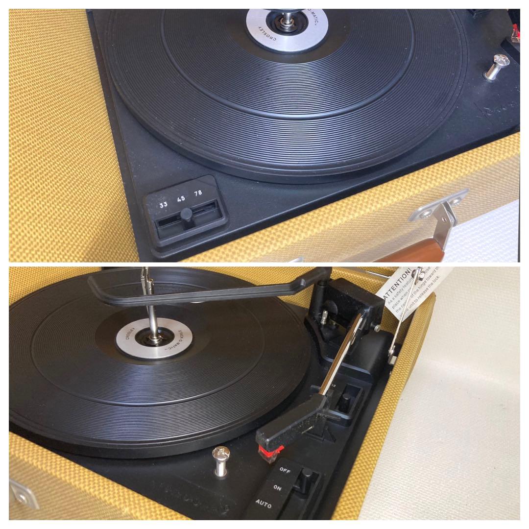 レコードプレイヤー　Crosley cr89 トランク型　ジャンク