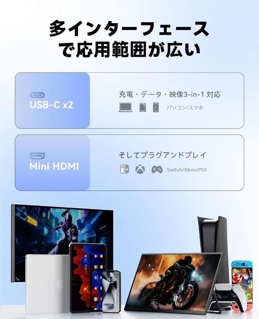 UWHポータブルディスプレイ 18.5インチ 未使用近い